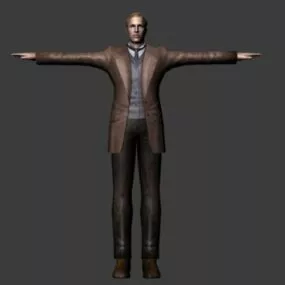 Vest Male 3d model