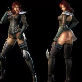 Mamiya Girl Character 3d model