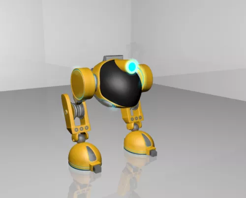 Biped Rigged Robot 3d model Biped Rigged Robot 3d model