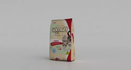 Cat Food Bag 3d model Cat Food Bag 3d model