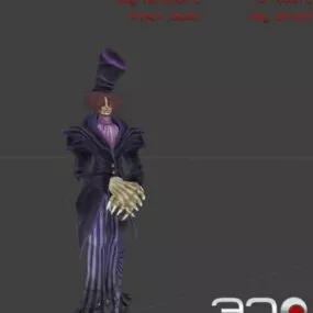Vampire Gentleman Character 3d model