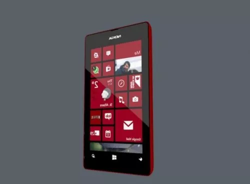 Lumia 520 3d model Lumia 520 3d model