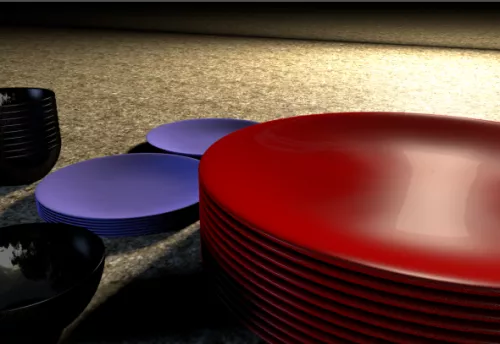Dishes 3d model Dishes 3d model