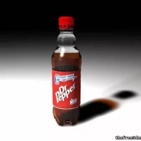 Dr Pepper Drink Bottle 3d model