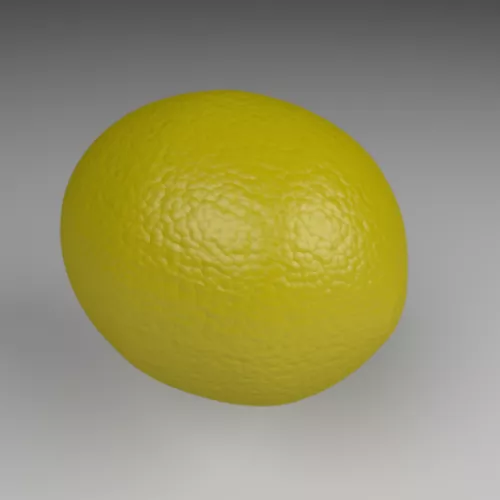Yellow Lemon 3d model Yellow Lemon 3d model