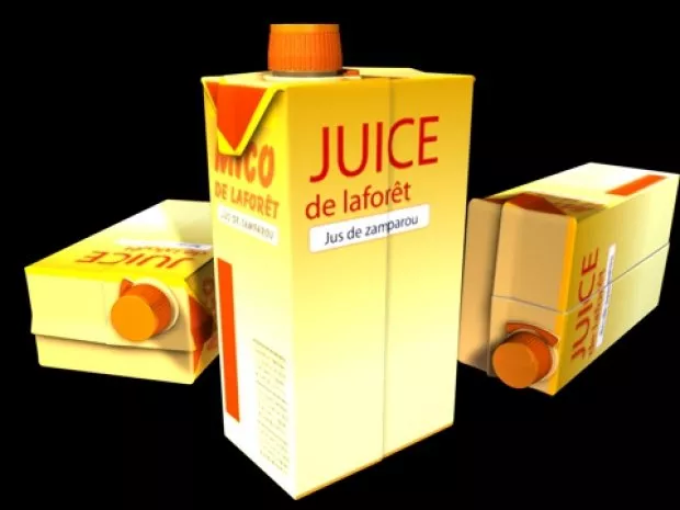 Juice Box 3d model Juice Box 3d model