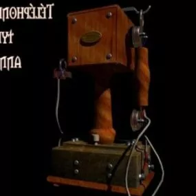 Old Telephone  Free 3d model