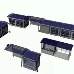 Bus Stop Building 3d model