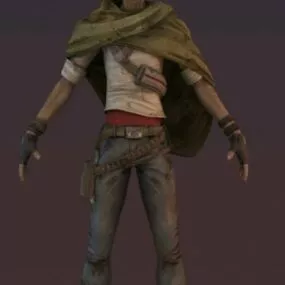 Character Clint Eastwood Cowboy 3d model