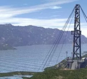 Oil Platform Extractor Building 3d model