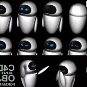 Eve Pixar Robot Character 3d model
