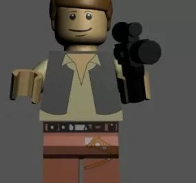 Lego Han Solo 3d model