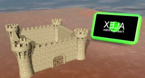 Medieval Big Stone Castle 3d model