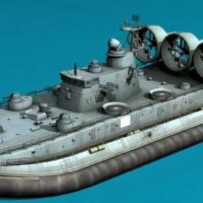Zubr Hovercraft 3d model