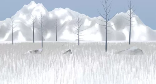 Green Mountain Terrain Landscape 3d model