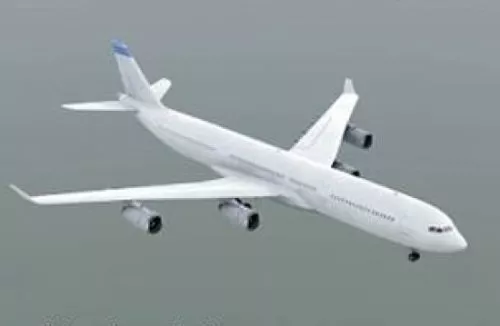 Airplane Airbus 340 3d model Airplane Airbus 340 3d model
