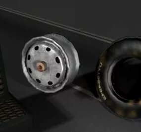 Seat  Tyre And Ring 3d model