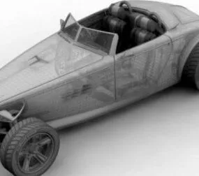 Hot Rod Vehicle 3d model