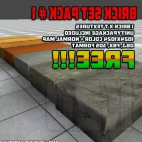 Brick Block Sets 3d model