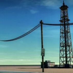 Petrol Tower 3d model