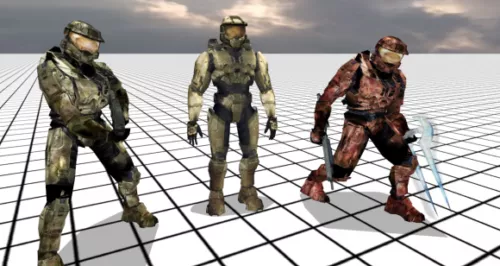 Halo Squad Set 3d model Halo Squad Set 3d model
