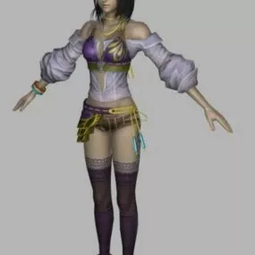 Lebreau Girl Character 3d model
