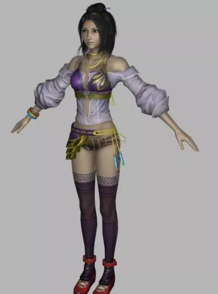 Lebreau Girl Character 3d model Lebreau Girl Character 3d model