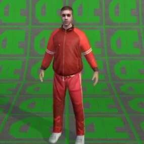 Sporty Man 3d model