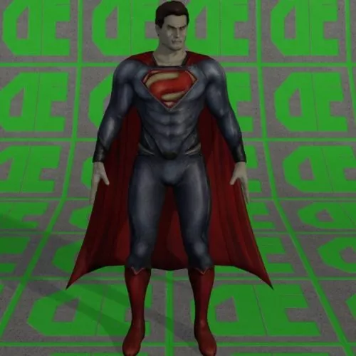 Mansteel Superman 3d model Mansteel Superman 3d model