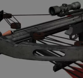 Highpoly Crossbow Weapon 3d model