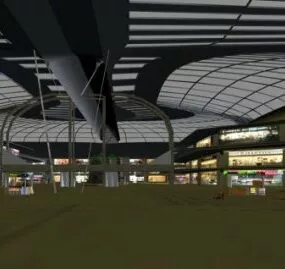 Fantasy Shopping Mall 3d model