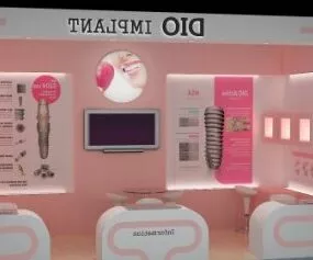 Exhibition Stand Interior Showcase 3d model