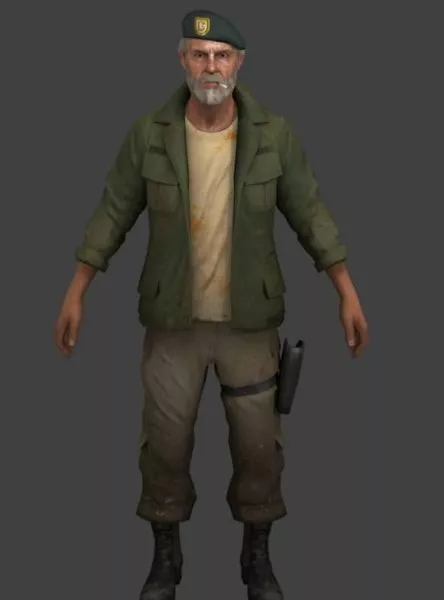 Bill Old Man Character 3d model Bill Old Man Character 3d model