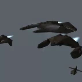 Hegemonia Warships Aircraft 3d model