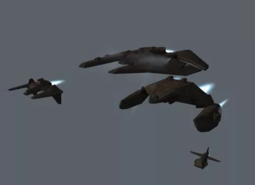 Hegemonia Warships Aircraft 3d model Hegemonia Warships Aircraft 3d model