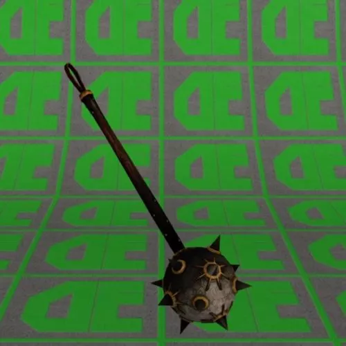Hawkgirl Mace Weapon Free 3d model Hawkgirl Mace Weapon Free 3d model