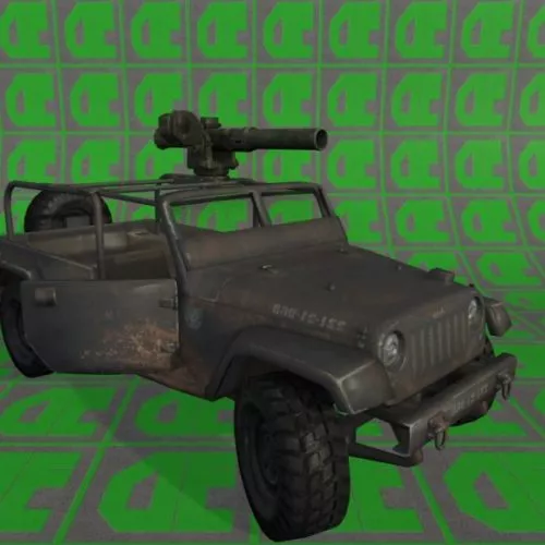 Jeep (tow) 3d model Jeep (tow) 3d model
