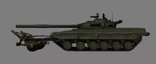 T-64b Trall Tank 3d model T-64b Trall Tank 3d model