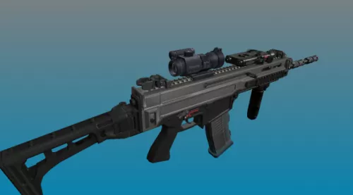 Cz805 Bren Aim Point Gun 3d model Cz805 Bren Aim Point Gun 3d model