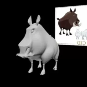 Cartoon Gorax 3d model