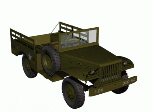 Dodge Wc51 Jeep 3d model Dodge Wc51 Jeep 3d model