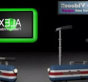 Suitcase Scooter 3d model