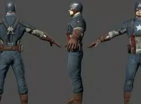 Captain America 3d model