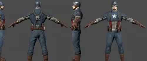 Captain America 3d model Captain America 3d model