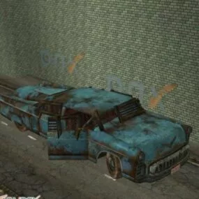 Corvega Sedan Wreck 3d model