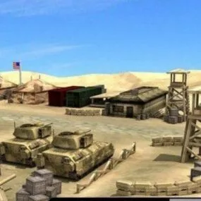 Military Camp  Building 3d model