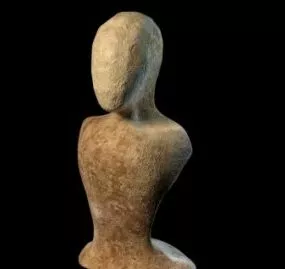 Decorative Human Statue 3d model