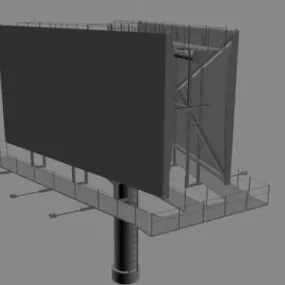 Ads Billboard 3d model
