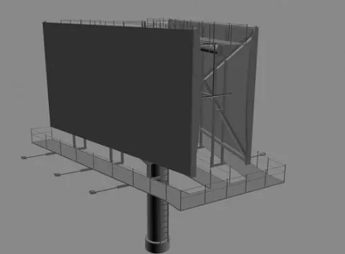 Ads Billboard 3d model Ads Billboard 3d model