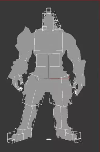 Animation Warrior Rig 3d model Animation Warrior Rig 3d model